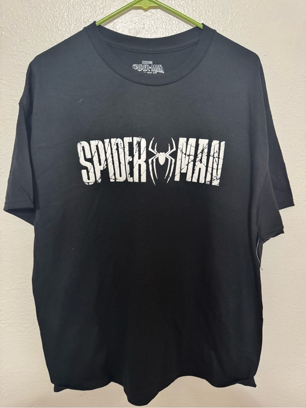 Marvel Spider-Man Brand New Day Logo Men’s Black T-Shirt Size XL